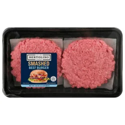 Bertolino Foods Smashed Beef Burger Patties - 6 ct Fresh