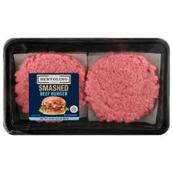 Bertolino Foods Smashed Beef Burger Patties - 6 ct Fresh