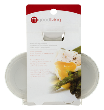 slide 1 of 1, Good Living Foolproof Microwave Double Egg Poacher, 1 ct