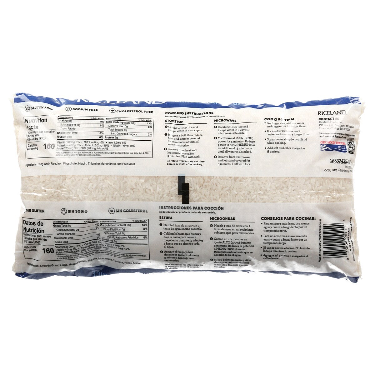 slide 2 of 2, Riceland Xtra Long Rice, 80 oz