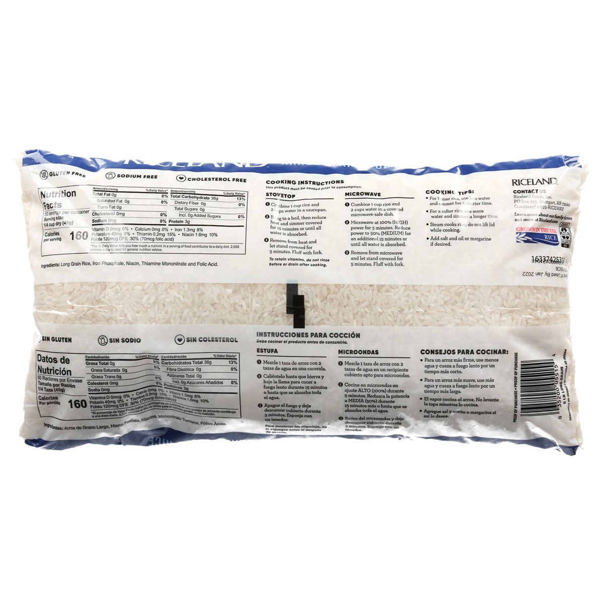 slide 2 of 2, Riceland Xtra Long Rice, 80 oz