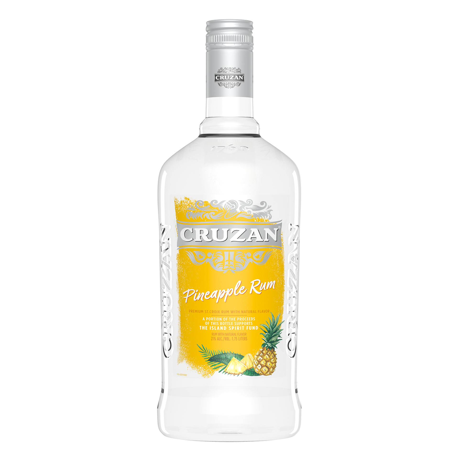 slide 2 of 2, Cruzan Pineapple Flavored Rum 1.75 L, 1.75 liter