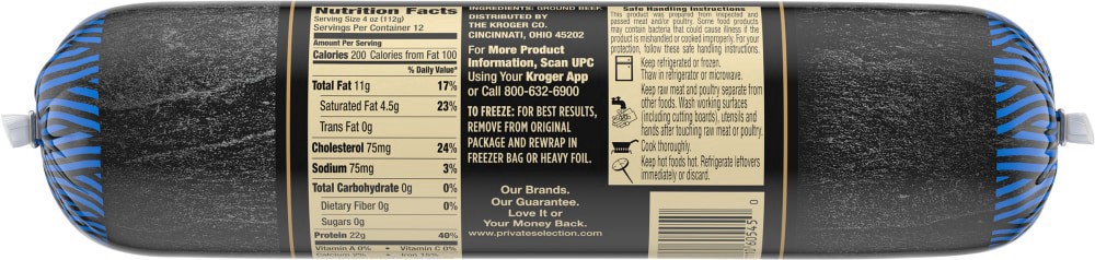 slide 3 of 4, Private Selection Angus Ground Beef, 3 lb