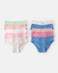 Carters Girls 10-Pack Fruit Hipster Underwear Multi 10-12