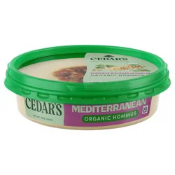 Cedar's Foods Topped Organic Mediterranean Hummus - 10 oz
