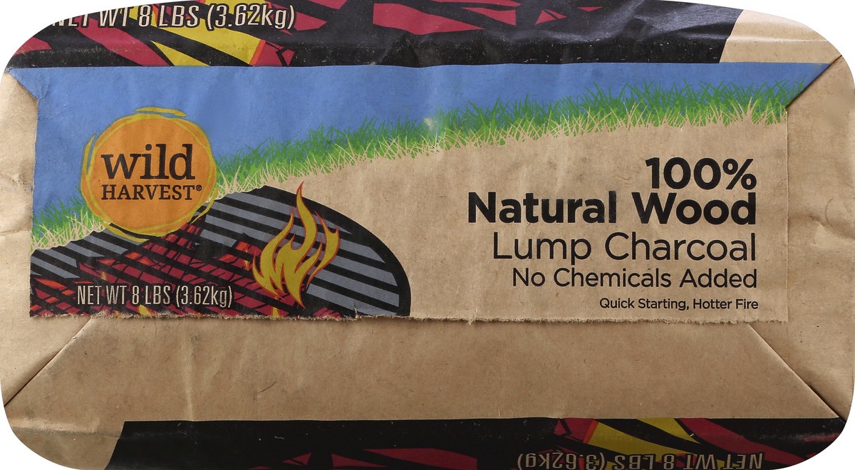 slide 6 of 7, Wild Harvest Wild Harv Nat Lump Charcoal, 8 lb