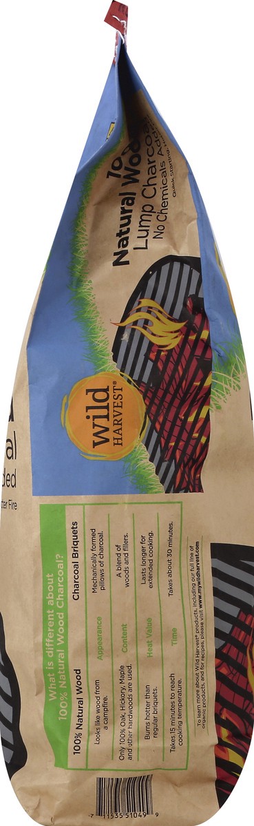 slide 7 of 7, Wild Harvest Wild Harv Nat Lump Charcoal, 8 lb