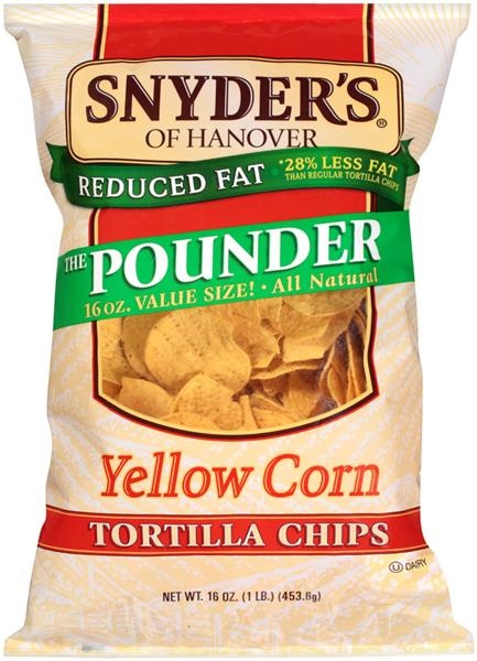 slide 1 of 1, Snyder's of Hanover Yellow Corn Tortilla Chips, 16 oz