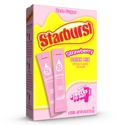Starburst Drink Sticks Strawberry (Pink) 6ct