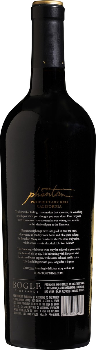 slide 5 of 5, Phantom Wine, 750 ml