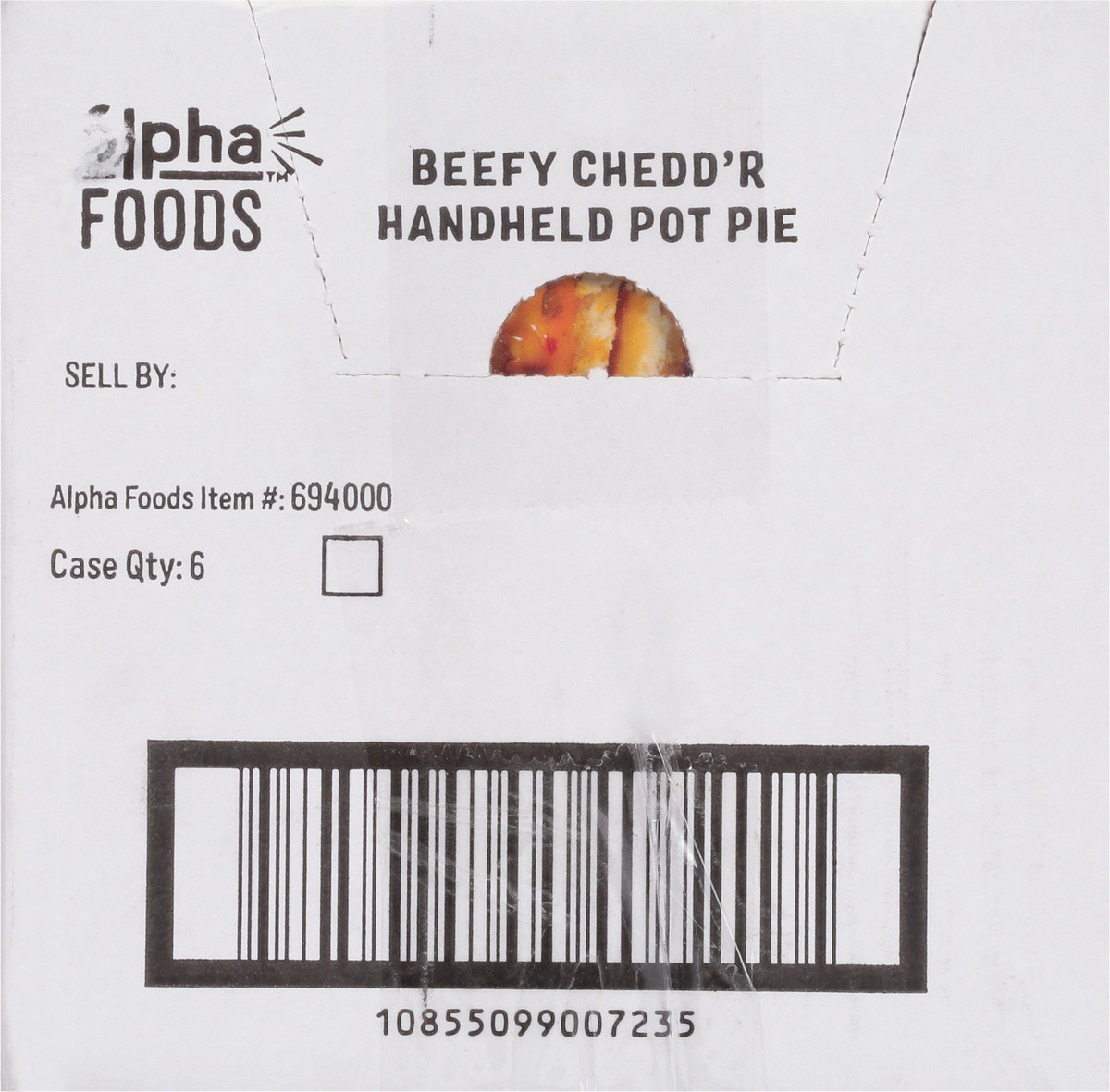 slide 6 of 9, Alpha Foods Beefy Cheddar Handheld Pot Pie, 6 oz