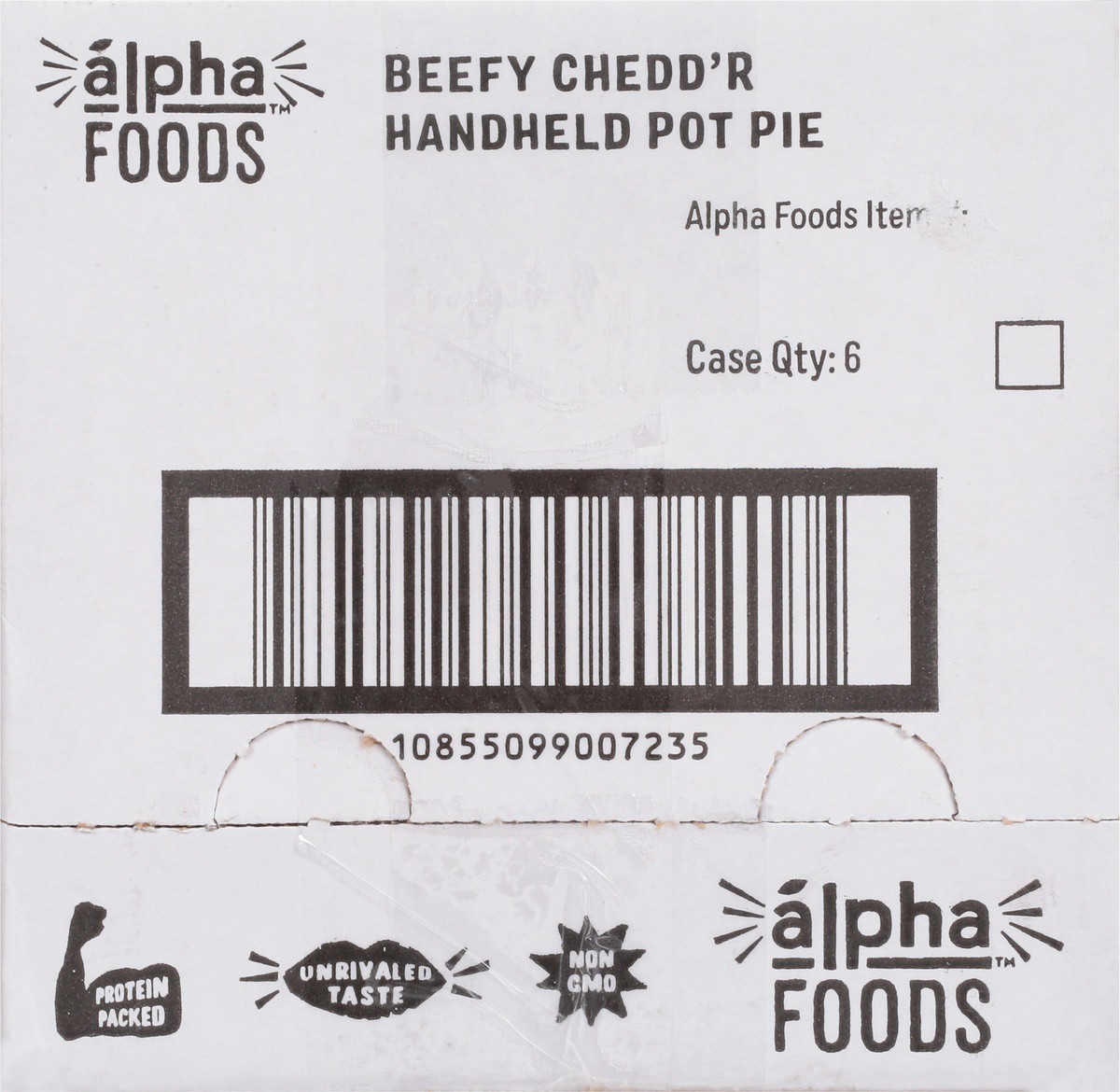 slide 8 of 9, Alpha Foods Beefy Cheddar Handheld Pot Pie, 6 oz