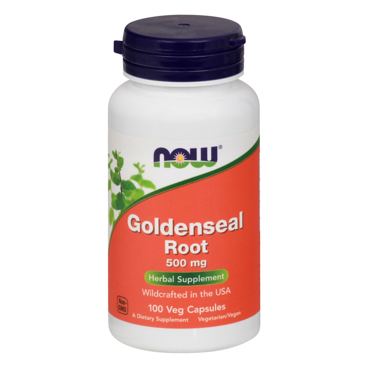 slide 1 of 12, Now Naturals Botanicals/Herbs 500 mg Veg Capsules Goldenseal 100 ea, 100 ct