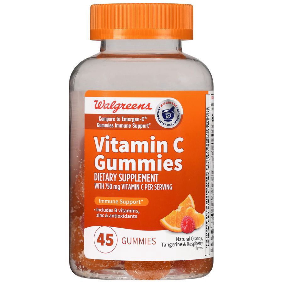 slide 5 of 5, Walgreens Vitamin C Gummies Orange, 45 ct