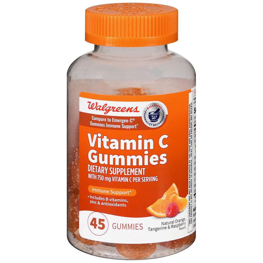 slide 1 of 5, Walgreens Vitamin C Gummies Orange, 45 ct
