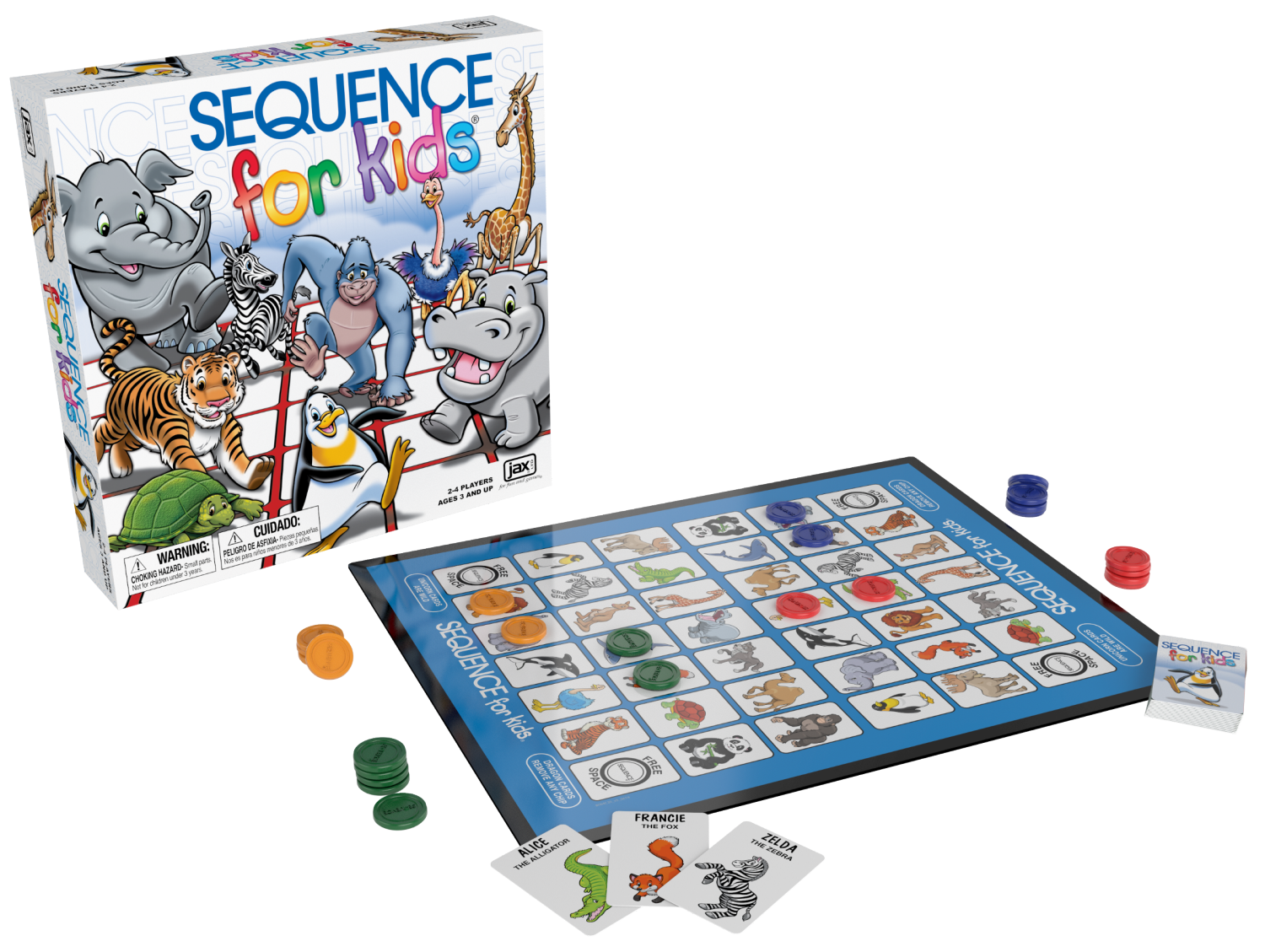 slide 2 of 3, Sequence For Kids Board & Card Game 1 ea, 1 ct