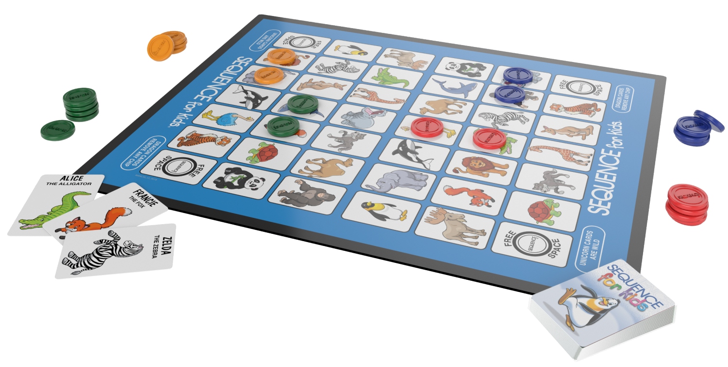 slide 3 of 3, Sequence For Kids Board & Card Game 1 ea, 1 ct