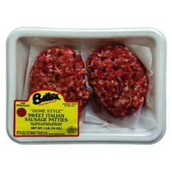 Bottos Sweet Italian Sausage Patties - 16 Oz