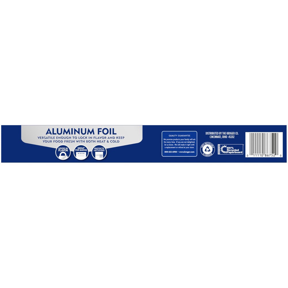 slide 4 of 4, Kroger Home Sense Aluminum Foil, 75 sq ft