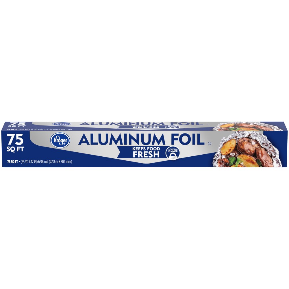 slide 1 of 4, Kroger Home Sense Aluminum Foil, 75 sq ft