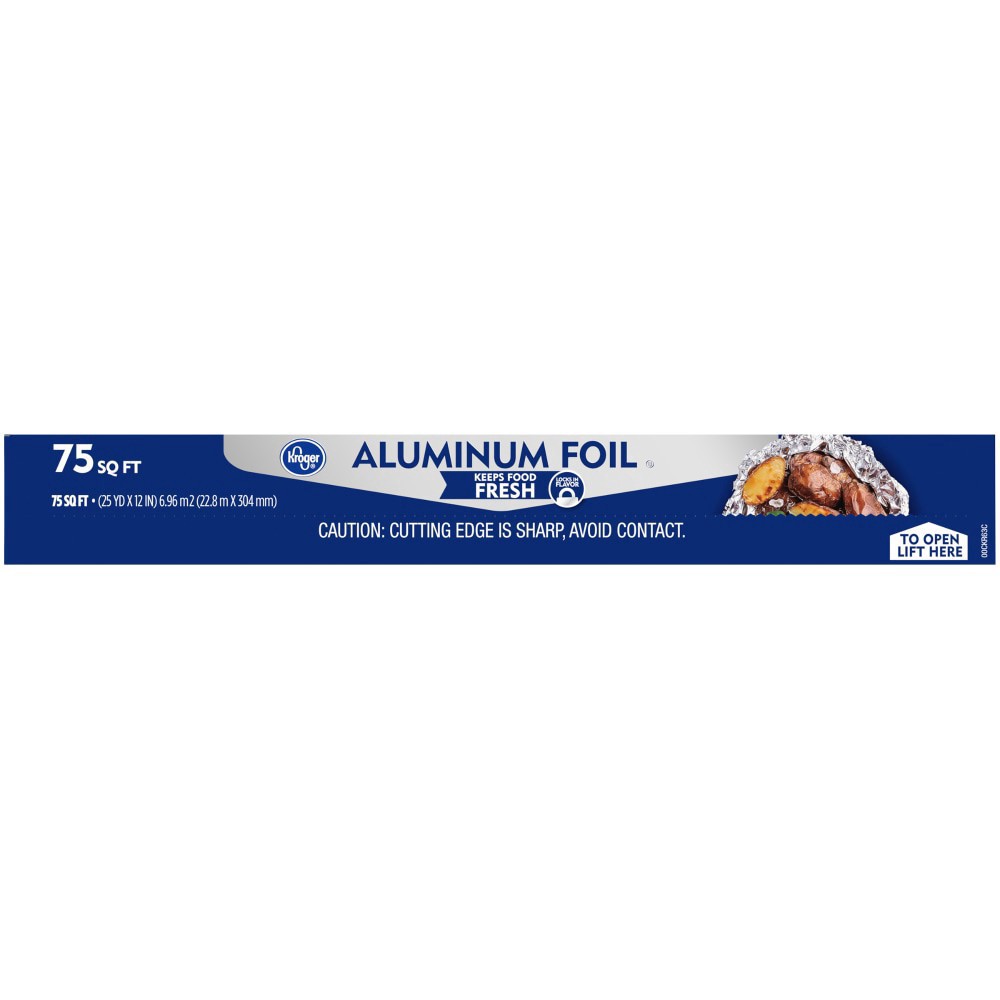 slide 2 of 4, Kroger Home Sense Aluminum Foil, 75 sq ft