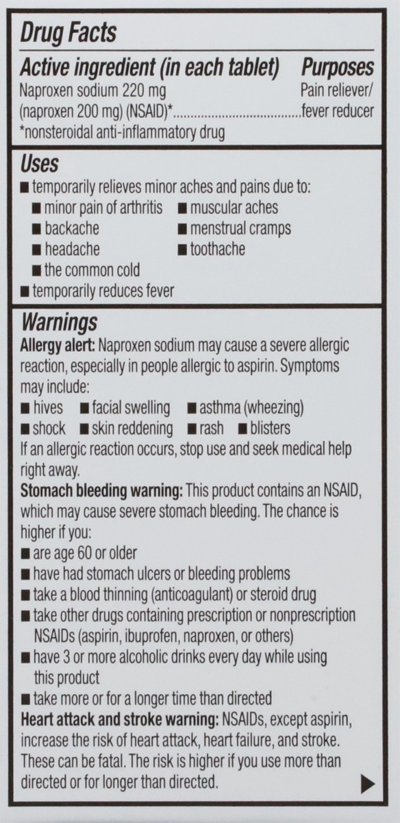 slide 7 of 9, Topcare All Day Pain Relief, 220 Mg, Tablets 90 Ea, 90 ct