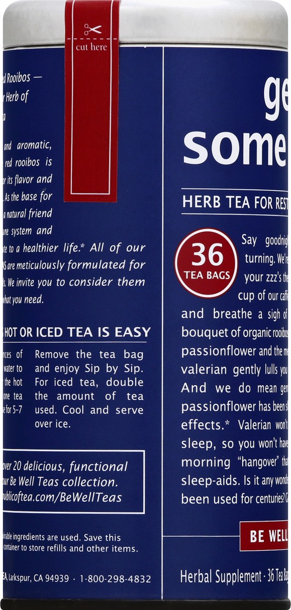 slide 5 of 11, Be Well Tea For Rest Get Some Zzz's No.5 Bag Herbal Tea - 36 ct, 36 ct