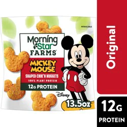MorningStar Farms Mickey Mouse Plant Based Chik'n Nuggets, Vegan Meat, 13.5oz