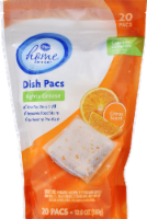 slide 1 of 1, Kroger Home Sense Citrus Dish Pacs, 20 ct