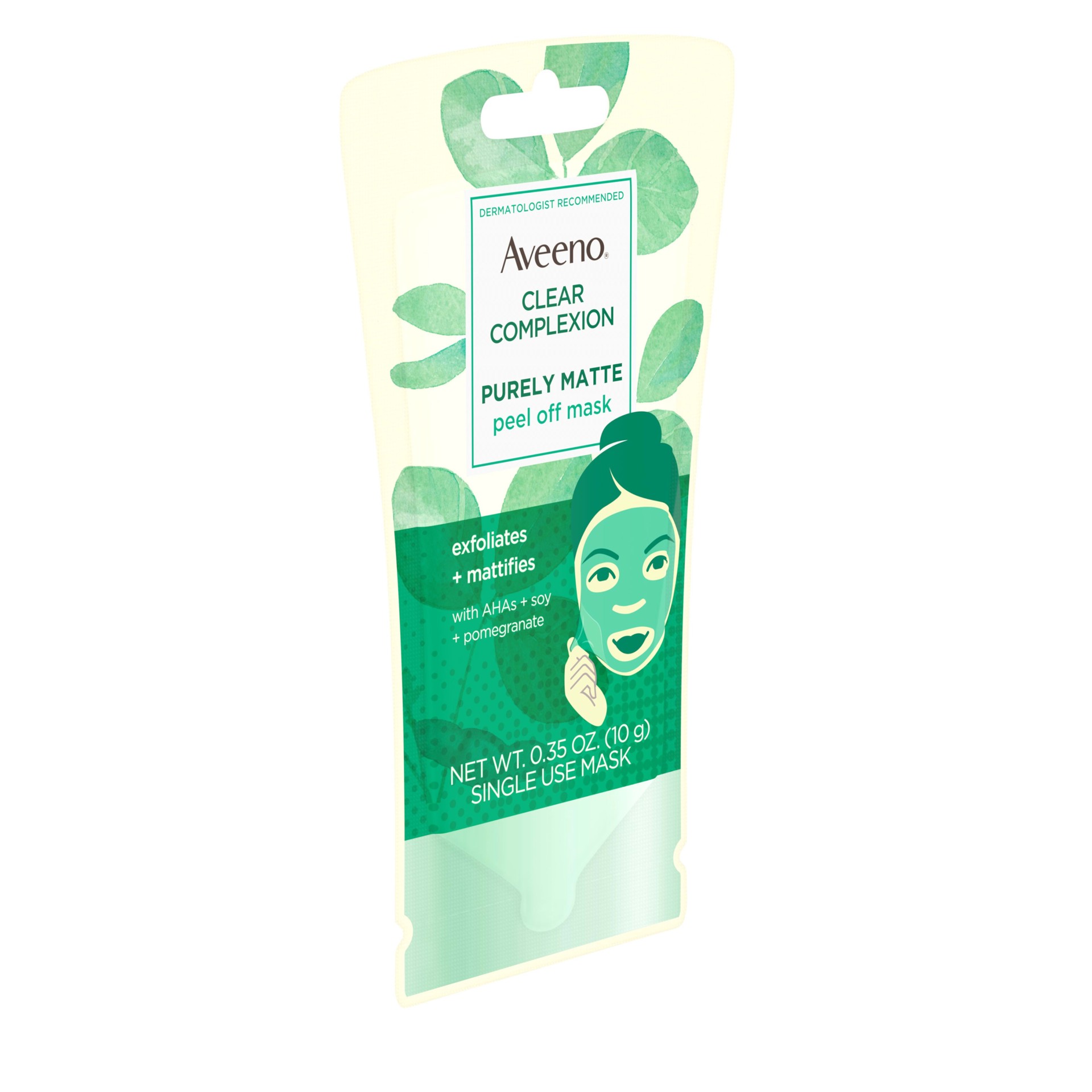 slide 3 of 5, Aveeno Clear Complexion Purely Matte Peel Off Mask, 0.35 fl oz