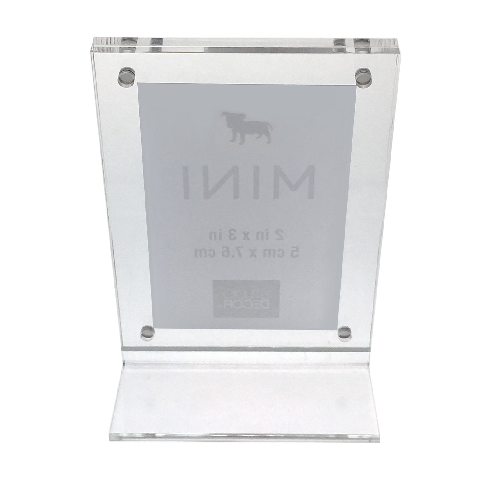 slide 2 of 5, Clear Slanted 2" X 3" Mini Frame By Studio Decor, 2 in x 3 in