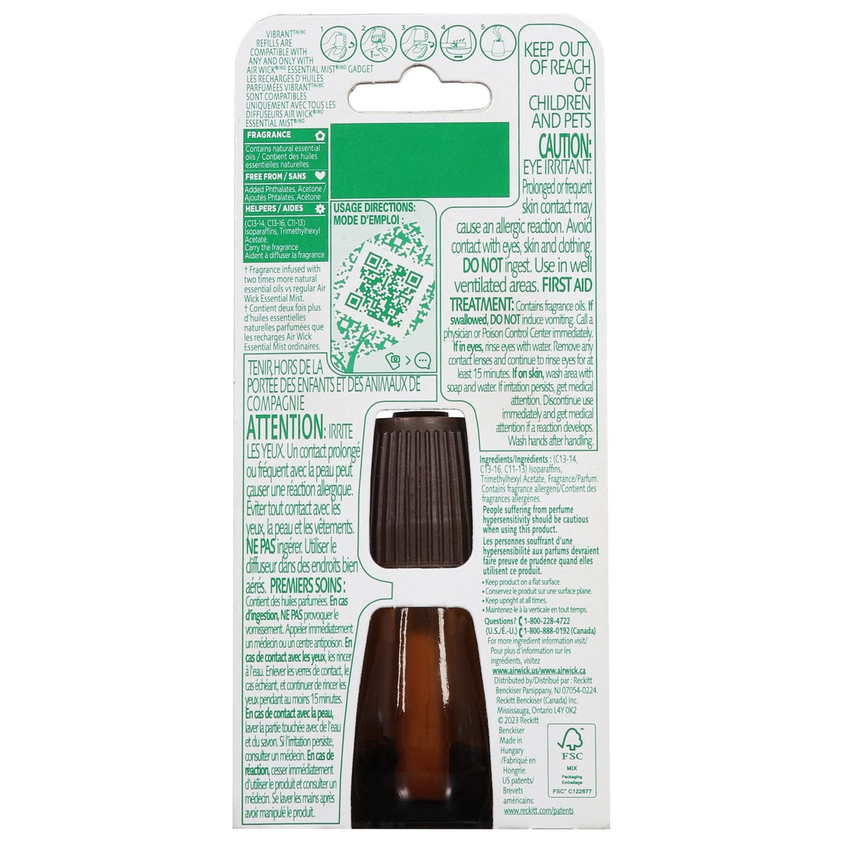 slide 6 of 13, Air Wick Vibrant Lavender & Waterlily Essential Oil Refill 0.67 fl oz, 0.67 fl oz