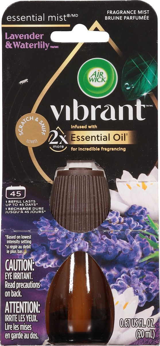 slide 13 of 13, Air Wick Vibrant Lavender & Waterlily Essential Oil Refill 0.67 fl oz, 0.67 fl oz