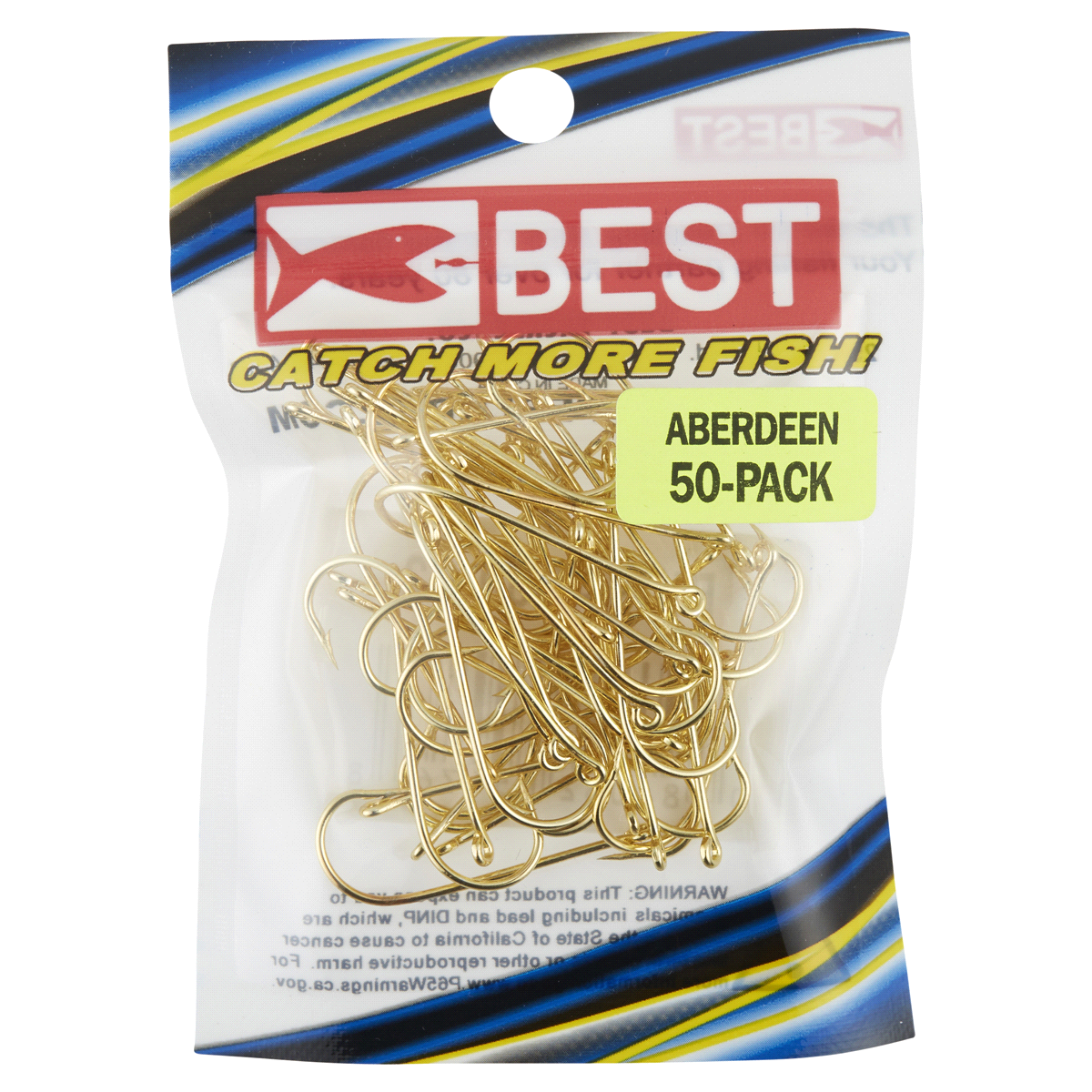 slide 1 of 5, Best Gold Aberdeen Size 2 Hook Pack, 50 ct