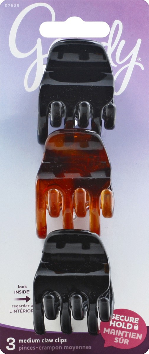 slide 4 of 7, Goody Claw Clips 3 ea, 3 ct