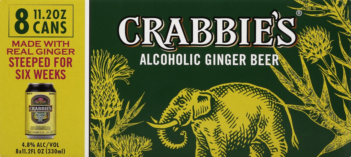 slide 1 of 9, Crabbie's Alcoholic Ginger Beer, 8 ct; 11.2 fl oz