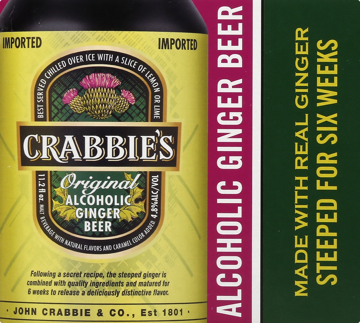 slide 9 of 9, Crabbie's Alcoholic Ginger Beer, 8 ct; 11.2 fl oz