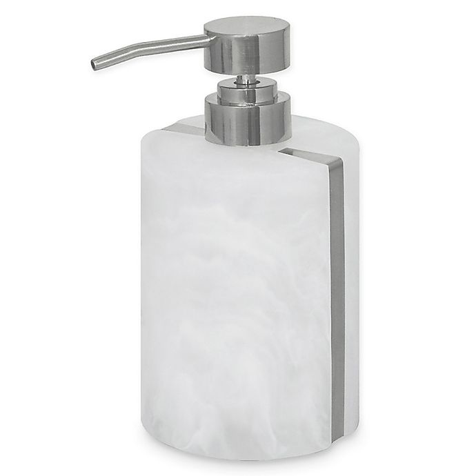 slide 1 of 1, DKNY Minerale Frosted Lotion Dispenser - White, 1 ct