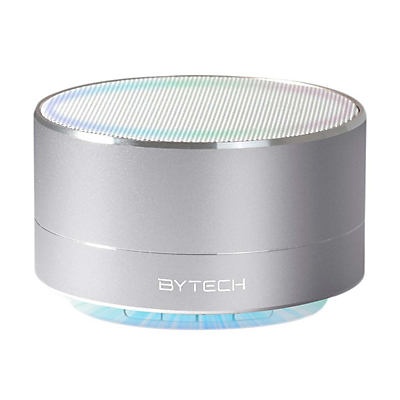 slide 1 of 1, Bytech Bluetooth Chrome Light Up Speaker, 1 ct