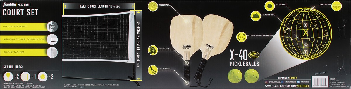 slide 4 of 11, Franklin Pickleball Court Set 1 ea, 1 ea