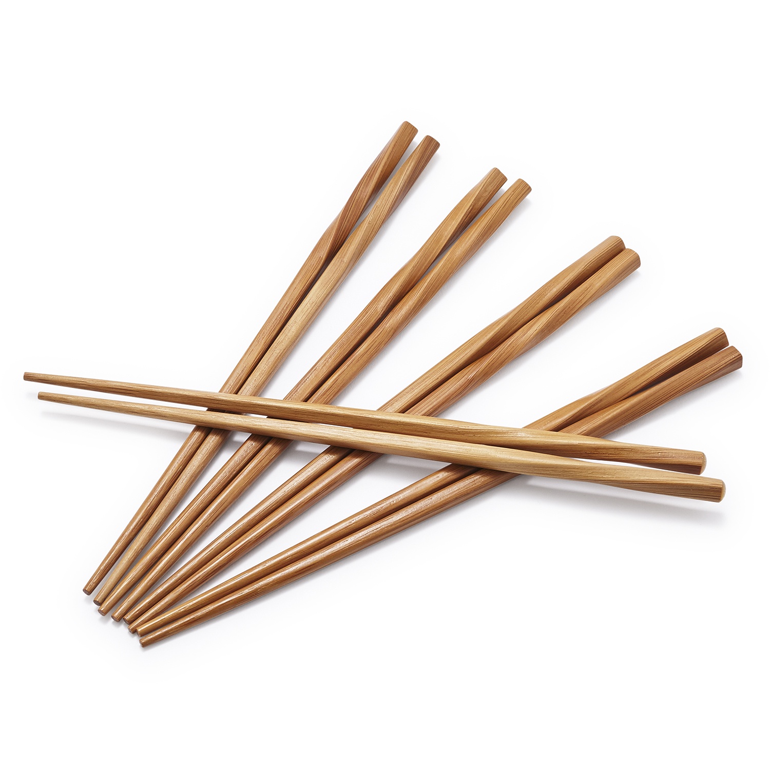 slide 1 of 1, Sur La Table Twisted Bamboo Chopsticks, 5 ct