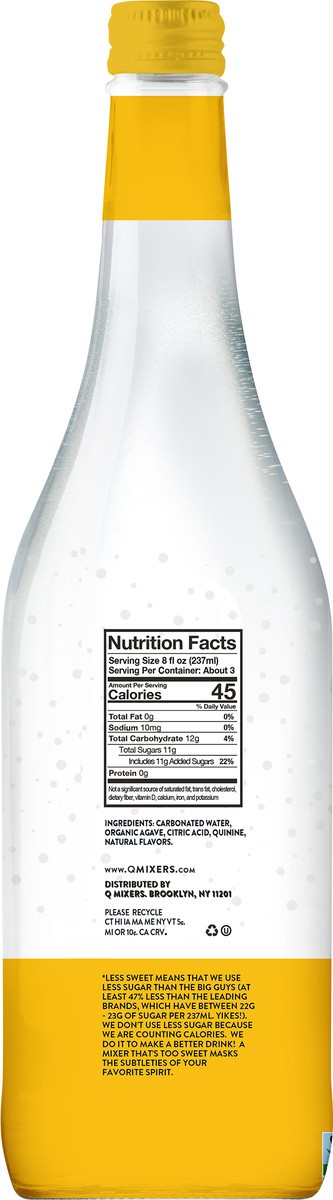 slide 3 of 4, Q Drinks Mixers Premium Tonic Water - 25.4 Fl. Oz., 25.4 fl oz