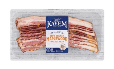 slide 1 of 7, Kayem Maplewood Thick Cut Bacon, 12 ct