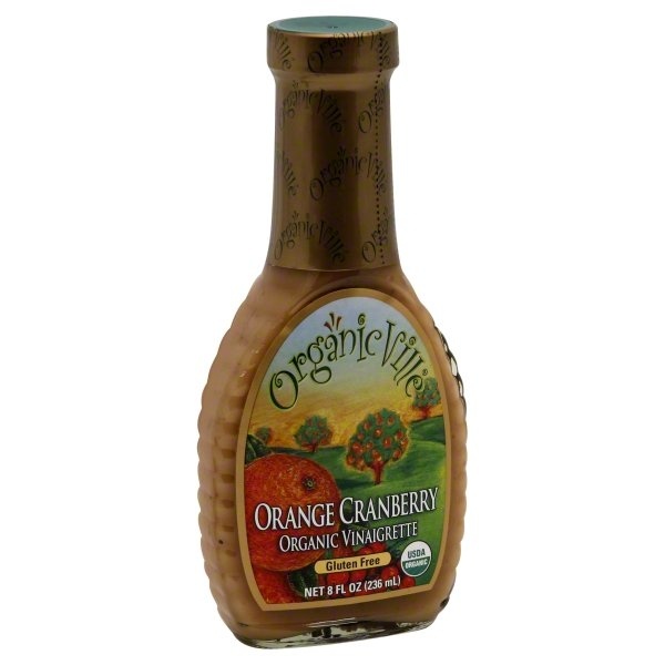 slide 1 of 1, Organicville Vinaigrette Orange Cranberry Organic, 8 oz