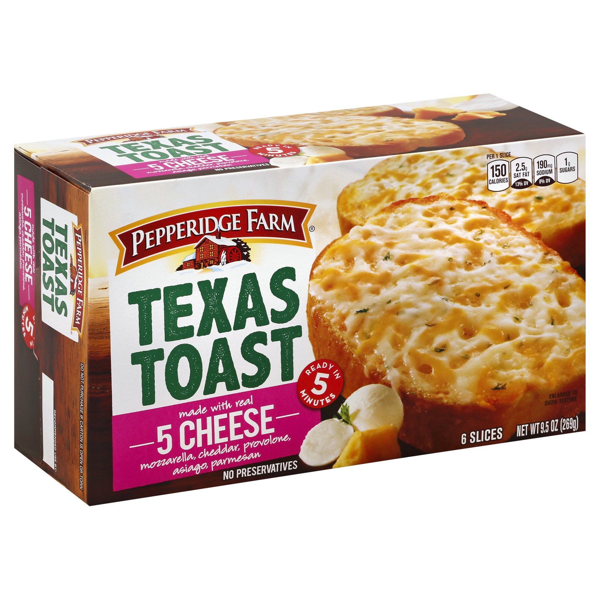 slide 1 of 9, Pepperidge Farm Five Cheese Texas Toast, 9.5 oz