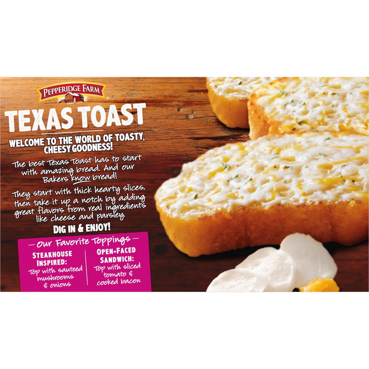 slide 5 of 9, Pepperidge Farm Five Cheese Texas Toast, 9.5 oz