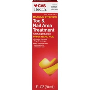 slide 1 of 1, CVS Health Maximum Strength Toe And Nail Area Treatment Anti-Fungal Liquid, 1 fl oz