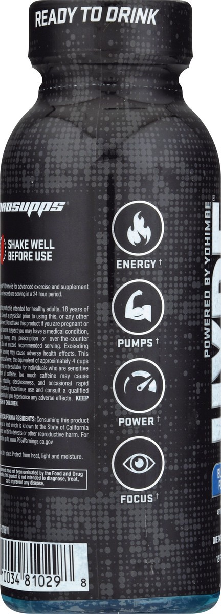 slide 6 of 9, Hyde Xtreme Blue Razz Popsicle Energy Pre-Workout 12 oz, 12 oz