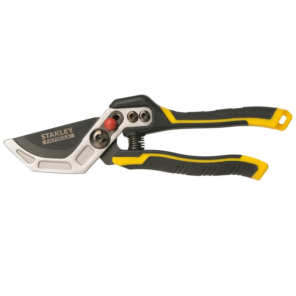 slide 1 of 1, STANLEY Fatmax Bypass Pruner - Yellow/Black, 0.79 in x 2.56 in x 9.45 in