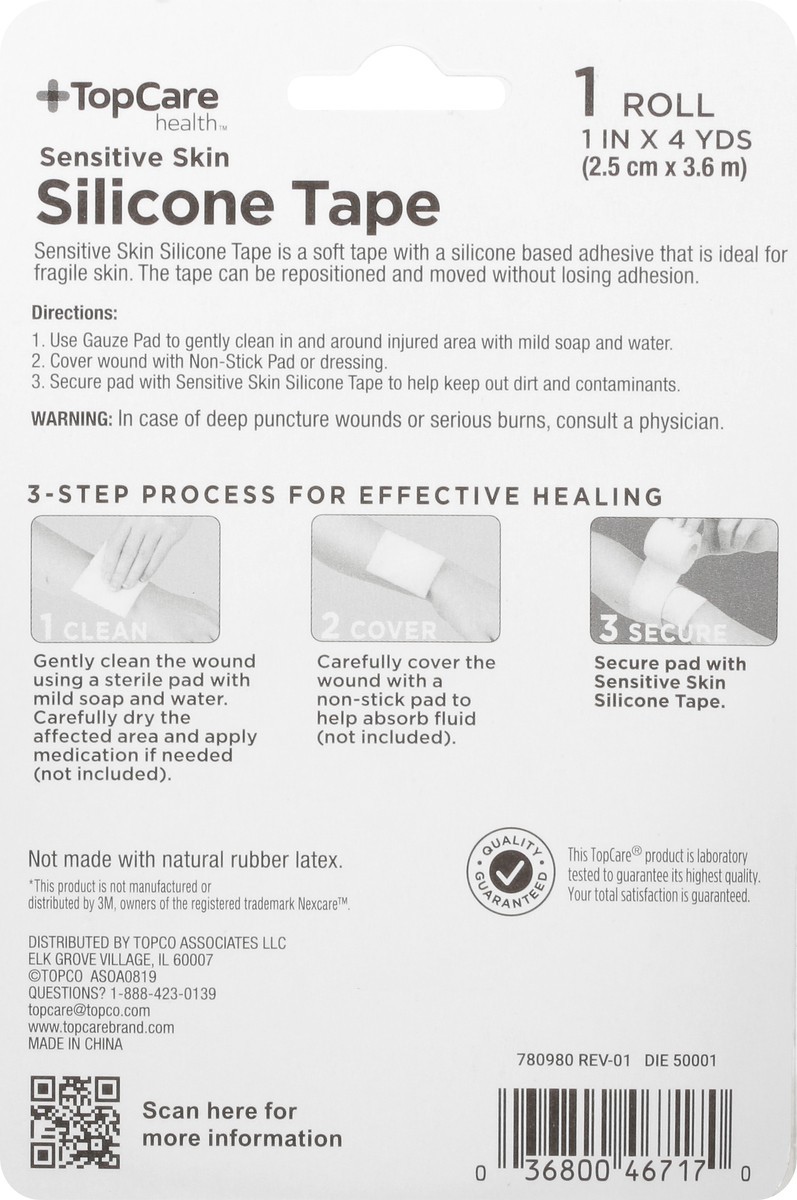 slide 4 of 12, TopCare Health Silicone Tape 1 ea, 1 ea